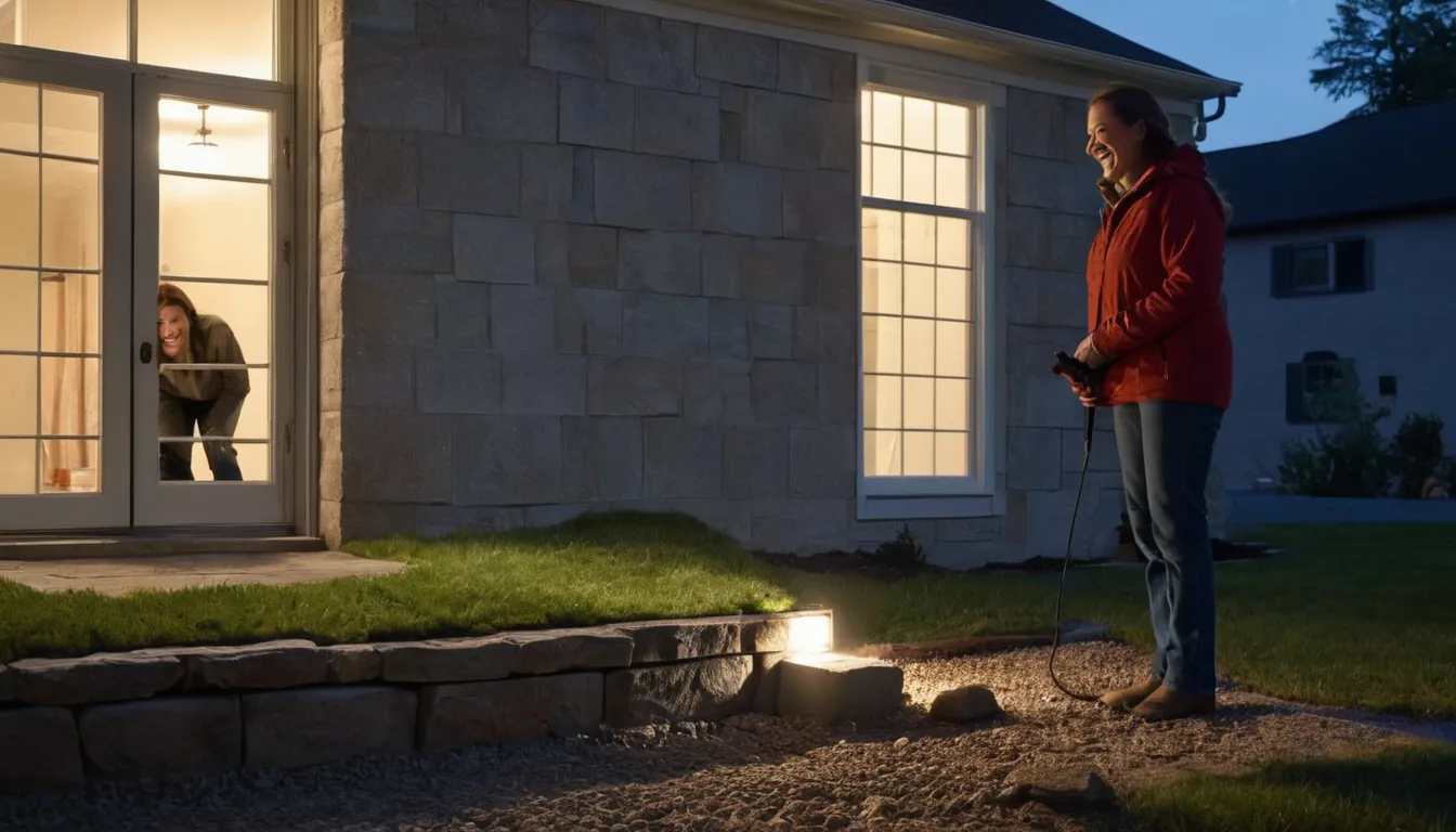 A provider inspecting a basement foundation wall in a the Woodbury area home